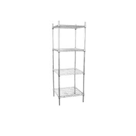 Stelling - 4 schappen - H 183 x 61 x 61 CM - Zink - Vogue - U884