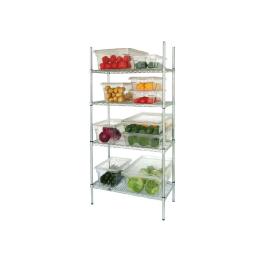 Stelling - 4 schappen - H 184 x 183 x 45.7 CM - Zink - Vogue - L939
