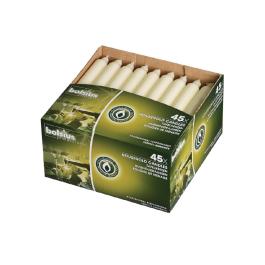 Bougies de table - 45 pièces - Ivoire - H 17,7 CM - Cire - Bolsius - P999