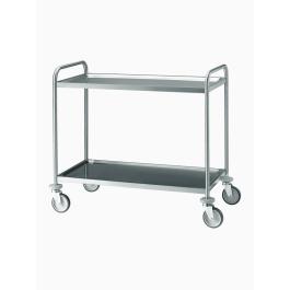 Chariot de service - 2 niveaux - inox - Diamant - CR2/100B