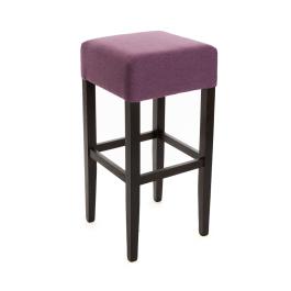 Tabouret de bar pour l'hôtellerie - Naples - Violet ancien - Tissu - G-Line
