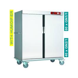 Chariot repas - 40 x 2/1 GN - H 164 x 148,9 x 87,6 CM - Diamant - CCE40