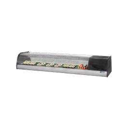 Sushivitrine - 138 CM - Zwart - Motor rechts - Diamond - TR6-SH/R6