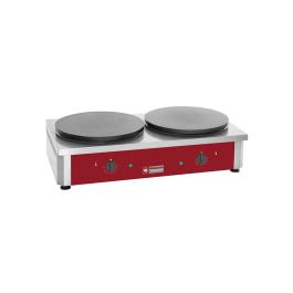 Plancha Crêpe - Double - Electrique - Ø40 CM - Diamant - BRET/2E-R