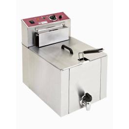 Friteuse - 12 Litres - Electrique - Vanne de vidange - Modèle de table - Diamond - F12TR/SP