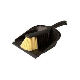 Stoffer en blik - 34 x 21 CM - Zwart - Coronit - 515973 - 515973