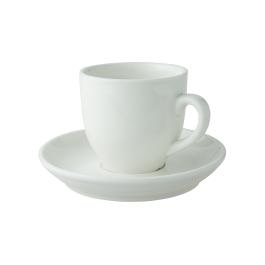 Kop en schotel - 14 CL - Wit - 12 stuks - Palmer - Robusta - 129280