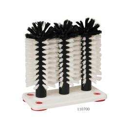 Spoelborstel - 3-delig - 10 Stuks - Kunststof voet - 110700