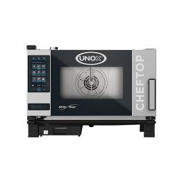 Cheftop Mindplus - H 53.8 x 75 x 78.3 CM - 55.6 KG - 380 - 415 - Zonder - Stekker V - 5000 W - RVS - +30°C / +260°C - Unox - 596214
