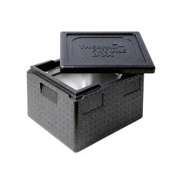 Thermobox - 1/2 GN - 23 litres - H 32 x 39 x 33 CM - Polypropylène - Noir - Thermo Future Box - 235104