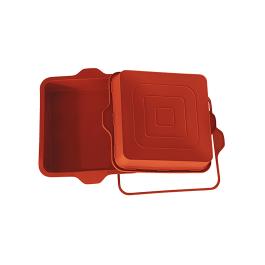 Bakvorm Taart - 0.37 KG - Silicoon - Rood - 2.3 Liter - -60°C / +230°C - Silikomart - 070099