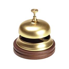 Bel (Balie/Receptie) - H 11 CM - 0.41 KG - Ø11 CM - Messing - 105001