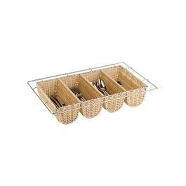 Bestekbak - 1/1 GN - H 10 x 53 x 32.5 CM - Polypropyleen - 125086