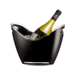 Wijnkoeler - H 20.5 x 26.5 x 20.5 CM - 0.74 KG - Polystyreen (Ps) - Zwart - 3 Liter - Vin Bouquet - 130155