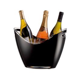 Wijnkoeler - H 26 x 35 x 26 CM - 1.11 KG - Polystyreen (Ps) - Zwart - 6 Liter - Vin Bouquet - 130157