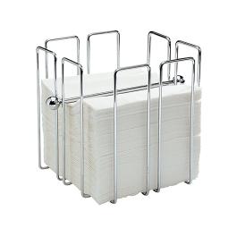 Servet Standaard - H 19 x 19 x 19 CM - 0.53 KG - Verchroomd - 130192