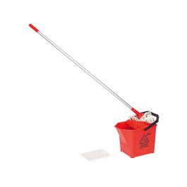 Mop espagnol - 3 KG - 140 CM - Plastique - Rouge - 10 litres - 546010