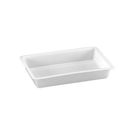 Poubelle de repos - H 7,5 x 43 x 28,5 CM - 0,41 KG - Polypropylène - Blanc - 6 litres - - -40°C / +75°C - Denox - 600012