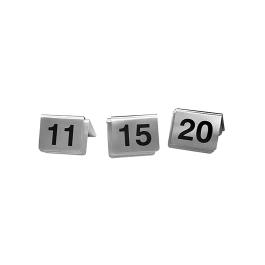 Tafelnummer Set - H 4.3 x 5.3 CM - 0.25 KG - RVS - 705051