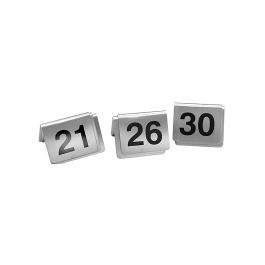 Tafelnummer Set - H 4.3 x 5.3 CM - 0.25 KG - RVS - 705052