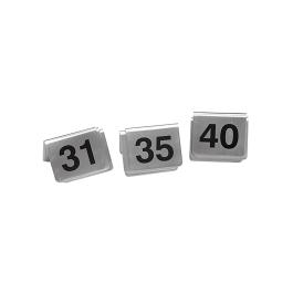 Tafelnummer Set - H 4.3 x 5.3 CM - 0.25 KG - RVS - 705053