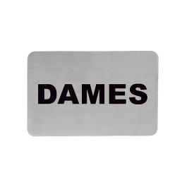 Panneau d'information - H 6 x 11 CM - 0,05 KG - acier inoxydable - 705210