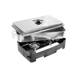 Rookoven - H 11.5 x 42.5 x 28 CM - 3 KG - RVS - Helia Smoker - 866001