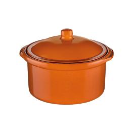 Cocotte - H 8.5 CM - 1 KG - Ø17 CM - Aardewerk - Terracotta - 1.15 Liter - Regas - 540121