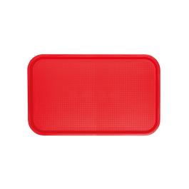 Plateau - 1/1 GN - H 2 x 53 x 32,5 CM - Polypropylène - Rouge - Caterchef - 430172