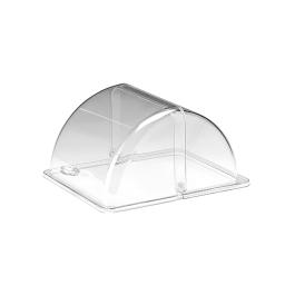Couvercle - 1/2 GN - H 19 x 37 x 37 CM - Polycarbonate - Transparent - Couvercle roulant - 145245
