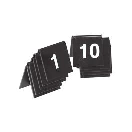 Tafelnummer Set - H 3.5 x 4 x 3 CM - 0.05 KG - polystyreen - Zwart - 880110
