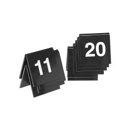 Tafelnummer Set - H 3.5 x 4 x 3 CM - 0.05 KG - polystyreen - Zwart - 880111