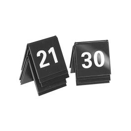 Tafelnummer Set - H 3.5 x 4 x 3 CM - 0.05 KG - polystyreen - Zwart - 880112