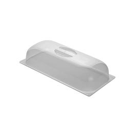 Deksel Ijs - H 7.6 x 36 x 16.5 CM - 0.245 KG - Polycarbonaat - Transparant - Verhoogd Model - 953946