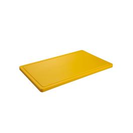 Lame de découpe - 1/1 GN - 53 x 32,5 CM - Polyéthylène - Jaune - Caterchef - 882672