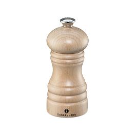 Moulin à poivre - H 12 CM - 0,14 KG - Ø5,4 CM - Bois de hêtre - Blanc - Zassenhaus - 892101