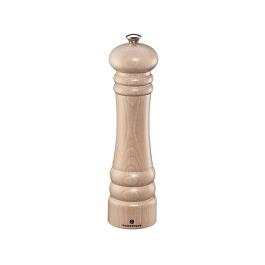 Moulin à poivre - H 24 CM - 0,23 KG - Ø6,2 CM - Bois de hêtre - Blanc - Zassenhaus - 892103
