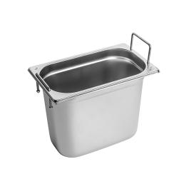 Bac gastronorme - GN 1/4 - 4,8 Litre - H 20 x 26,5 x 16,2 CM - Inox - Caterchef - 953461