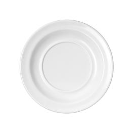 Plat - 0,065 KG - Ø14 CM - Mélamine - Blanc - WACA - 937938
