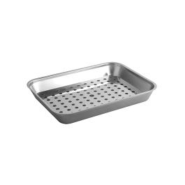 Bac à viande/égouttoir - H 5,5 x 41 x 31 CM - 1,28 KG - acier inoxydable 18/08 - 953602