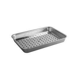 Bac à viande/égouttoir - H 5,5 x 50 x 35 CM - 2,245 KG - acier inoxydable 18/08 - 953603