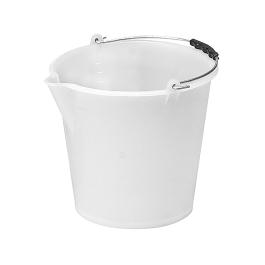 Seau - H 31 CM - 1,5 KG - Ø34 CM - polyéthylène - Blanc - 17 Litre - 956022