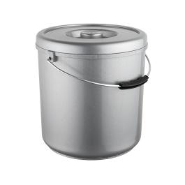 Seau - H 27 CM - 0,675 KG - Ø26 CM - Polypropylène - Gris - 10 Litres - 956050