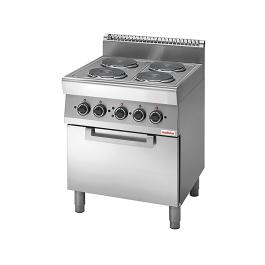 Fornuis - H 85 x 70 x 70 CM - 74 KG - 380 - 415 - Zonder - Stekker V - 14360 W - RVS - +150°C / +300°C - Modular - 316715