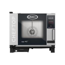 Cheftop Mindone - H 67.5 x 75 x 78.3 CM - 65.4 KG - 380 - 415 - Zonder - Stekker V - 9300 W - RVS - +30°C / +260°C - Unox - 596232