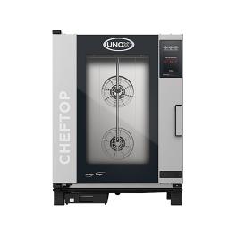 Cheftop Mindone - H 101 x 75 x 78.3 CM - 91.8 KG - 380 - 415 - Zonder - Stekker V - 18500 W - RVS - +30°C / +260°C - Unox - 596250