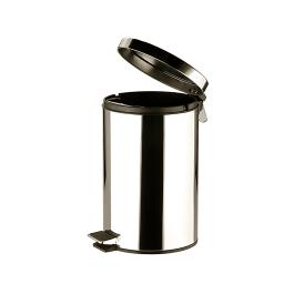 Poubelle à pédale - H 39 CM - 1,7 KG - Ø25 CM - acier inoxydable - 12 litres - 861602