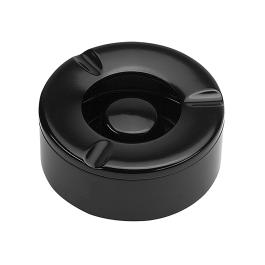 Cendrier Terrasse - H 4,3 CM - 0,1 KG - Ø10 CM - Mélamine - Noir - WACA - 937185