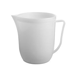 Gobelet de mesure - H 15 CM - 0,5 KG - Ø12 CM - Polyéthylène - Blanc - 1 Litre - 956040