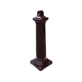 Rokerszuil - H 102.9 x 35.7 x 35.7 CM - 5.9 KG - Zwart - Rubbermaid - RM3800